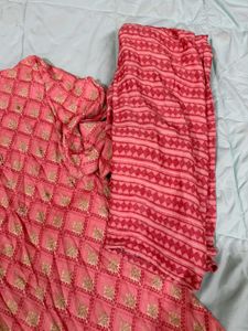 Pink Ethnic Kurta Set with Pants