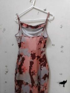 Abstract Print Slip Dress