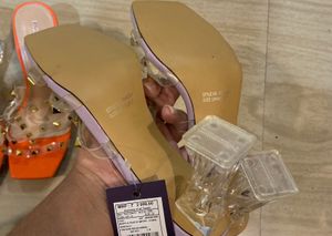 Chic Lavender Studded Heels