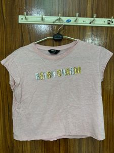 Pink "Retro Charm" Graphic Tee
