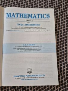 R.D. Sharma Mathematics for Class X
