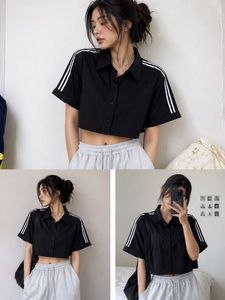 Black Casual Pants with Stripes