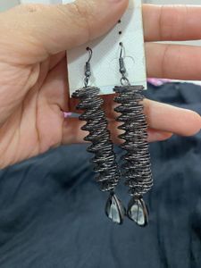 Unique Wire Wrapped Dangle Earrings