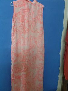 Pink Floral Sleeveless Tunic