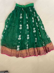 Green Ethnic Skirt