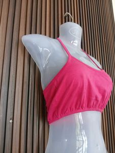 Comfortable Pink Sports Bra