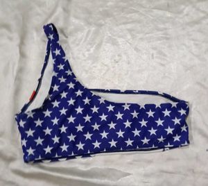 American Flag Bikini Top panty set