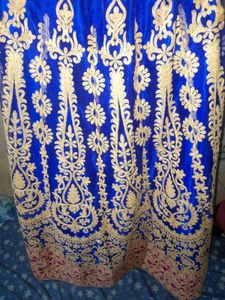 Royal Blue Embroidered Lehenga Skirt