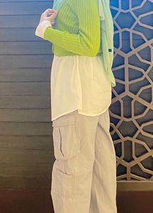 Green Knit Cardigan
