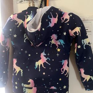 Unicorn Print Bomber Jacket