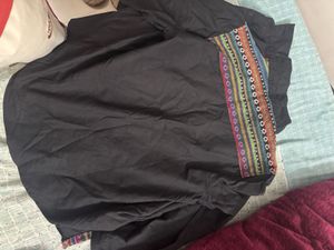 Stylish Black Top with Embroidery