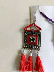 Beautiful Oxidised Necklace Earrings Jewellery Set