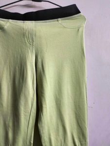 Green Slim Fit Pants