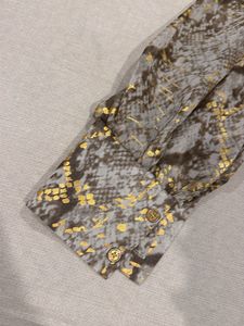 Sheer Snake Print Tunic Top