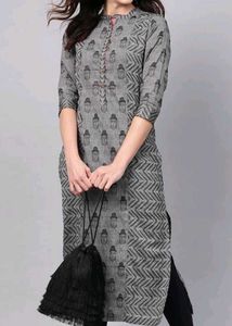 Women's Handloom Buddha Printed Kurti 🥰