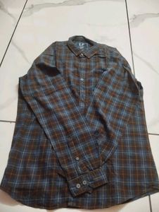 Louis Philippe Checked Slim Fit Shirt(new)