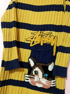 Striped Stussy Cat Dress