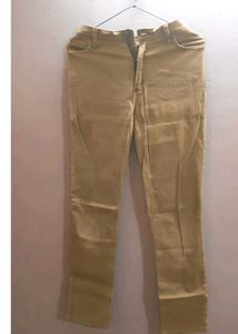 light brown straight fit jeans