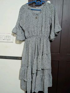 Floral Print Ruffle Dress