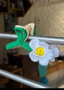 Crochet Flower Hair Clips - Set of 3