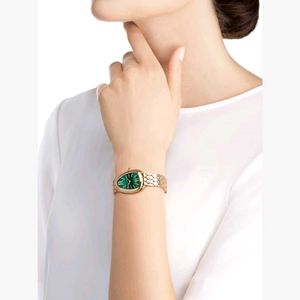 BVLGARI FOR HER* 💣 DROP SHAPE GREEN DIAL PREMIUM