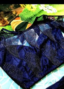 Navy Blue Embellished Lehenga Set
