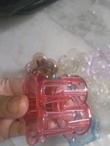 Set of 7 Flower Claw Clips