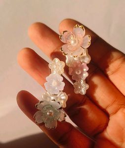 whimsical Floral Hair Clips