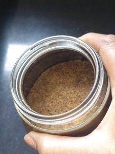 Set of Three Gold glass jar