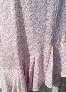 Chic Floral Print Ruffle Dress
