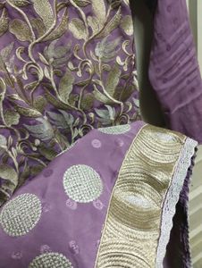 Lavender Embroidered Set