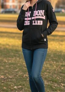 London England Zip-Up Hoodie🖤✨