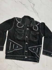 Men's Black Denim Jacket