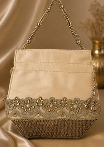 Elegant Beaded Clutch Bag