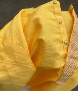 Men’s Yellow embroidered Haldi Kurta Pajama Set