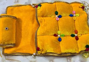 Laddu Gopal Fancy Rajiyi Bed set With Pillow