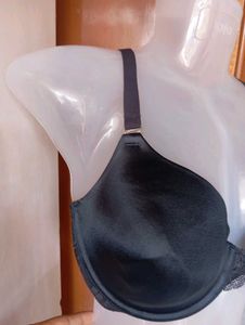 Black Push-Up Bra with Lace Detail