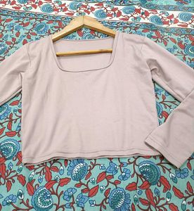 Mauve lavender full sleeves top