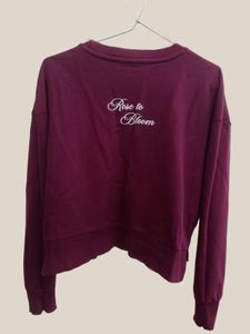 Maroon Cropped Sweatshirt (UNUSED
