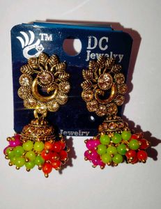 Designer Jhumka Earrings for Navratri Special