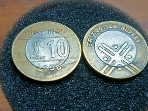 2 Number 2006 Rs 10 Coins Of India