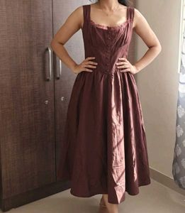 Chic brown corset Dress