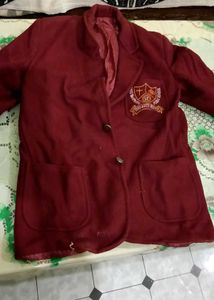 Maroon School Blazer with Crest
