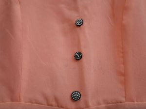 Peach Frontslit Dress