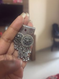 Stylish Oxidised Jhumka Earrings