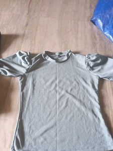 Puff Sleeve Textured Top