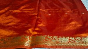 Elegant Ombre Silk Saree with Gold Border