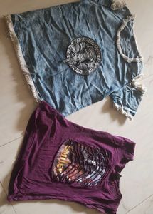 Two combo tees and freebie