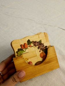 Fruit Design Bamboo Coasters