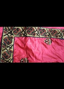 Embroidered Saree With Pot Motifs
